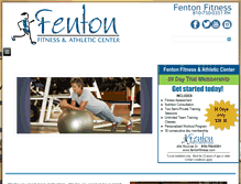 Tablet Screenshot of fentonfitness.com
